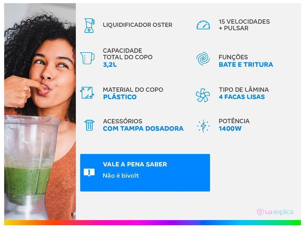 Liquidificador Oster 1400 Full OLIQ610 Preto - 2