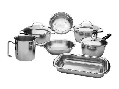 Jogo de Panelas Tramontina Inox Fundo Triplo