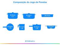 Jogo de Panelas Tramontina Inox Fundo Triplo - 2