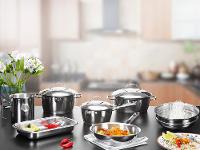 Jogo de Panelas Tramontina Inox Fundo Triplo - 3