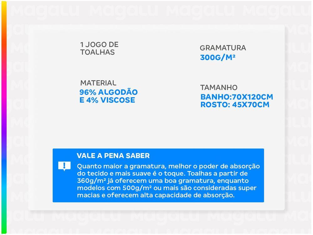Jogo de Toalha de Banho Atlântica Delicata - 2