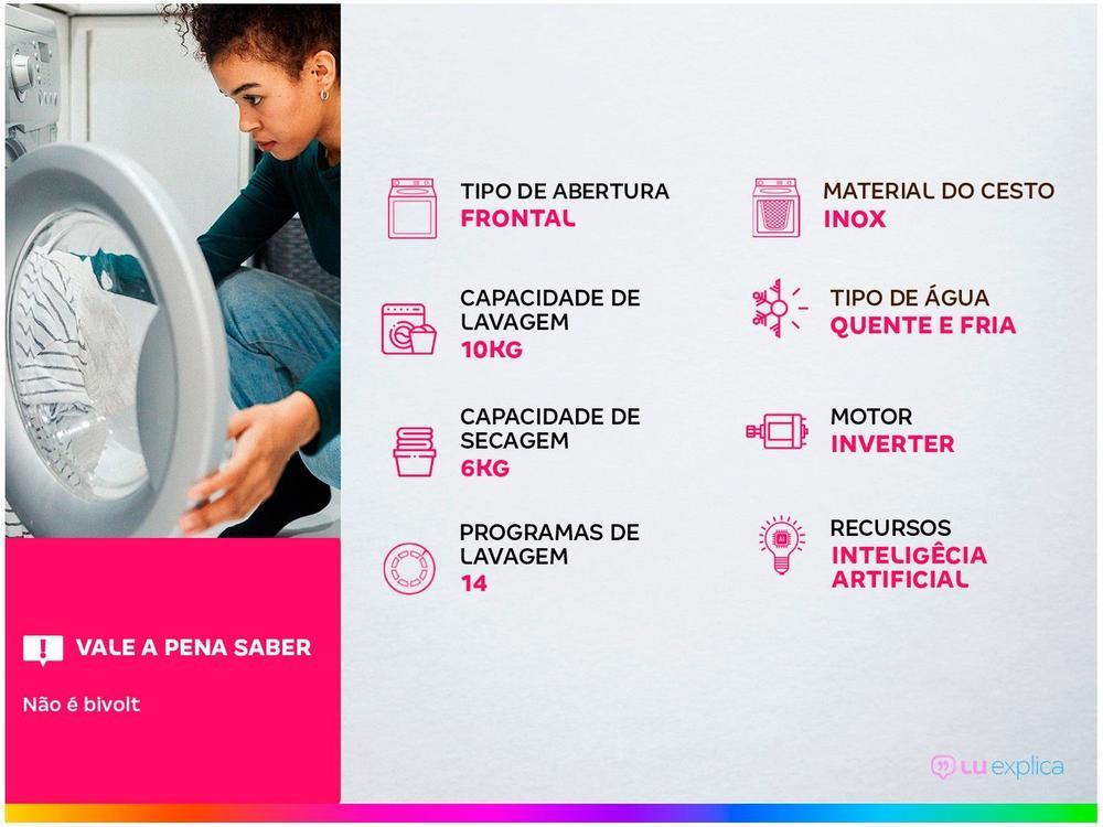 Lava e Seca Brastemp 10Kg BNQ10AB Inverter 14 Programas de Lavagem Branca - 2
