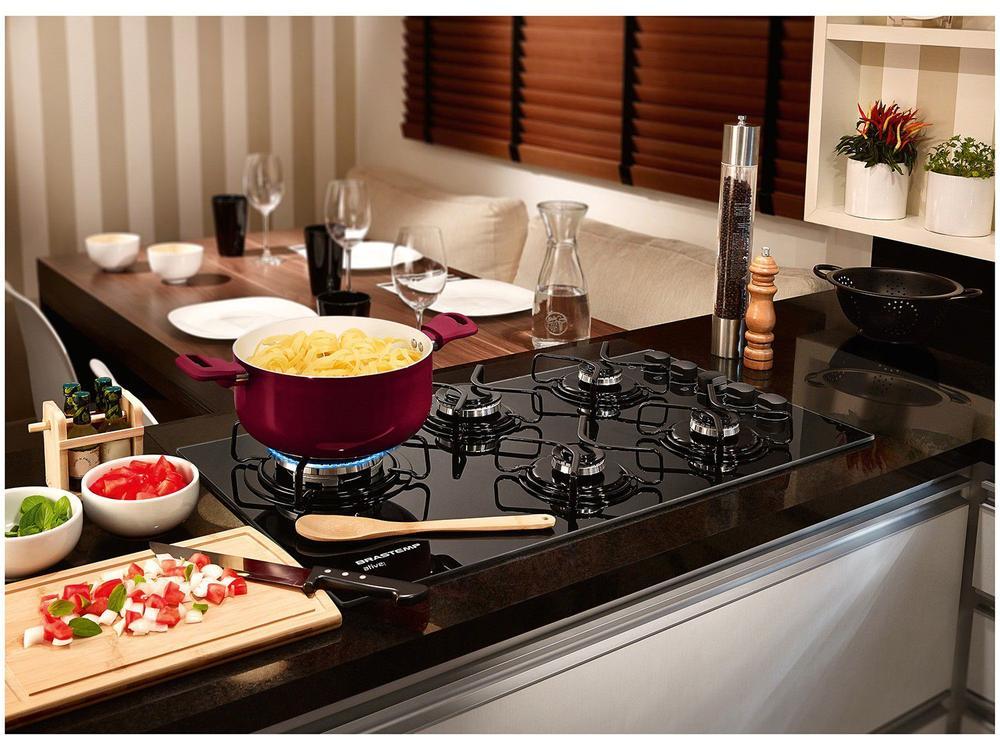 Cooktop 5 Bocas a Gás GLP Brastemp Vidro Temperado - 3