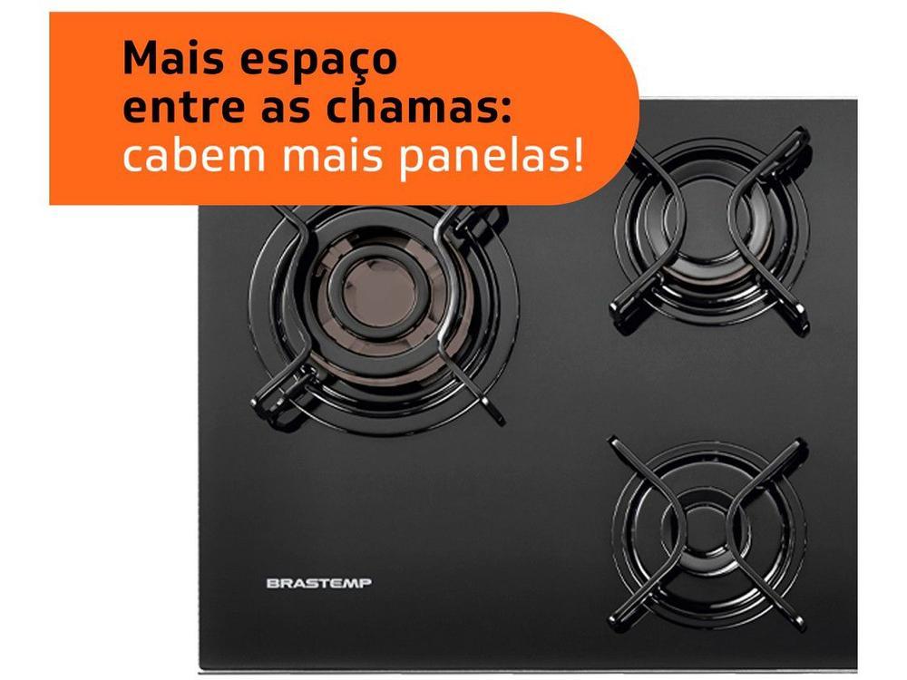 Cooktop 5 Bocas a Gás GLP Brastemp Vidro Temperado - 8