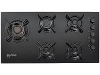 Cooktop 5 Bocas a Gás GLP Brastemp Vidro Temperado - 1