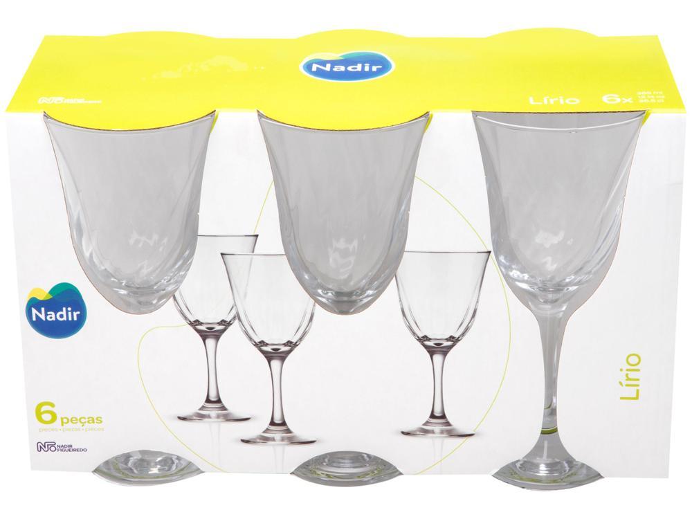 Jogo de Taças para Água Vidro 6 Peças 365ml Nadir - 17