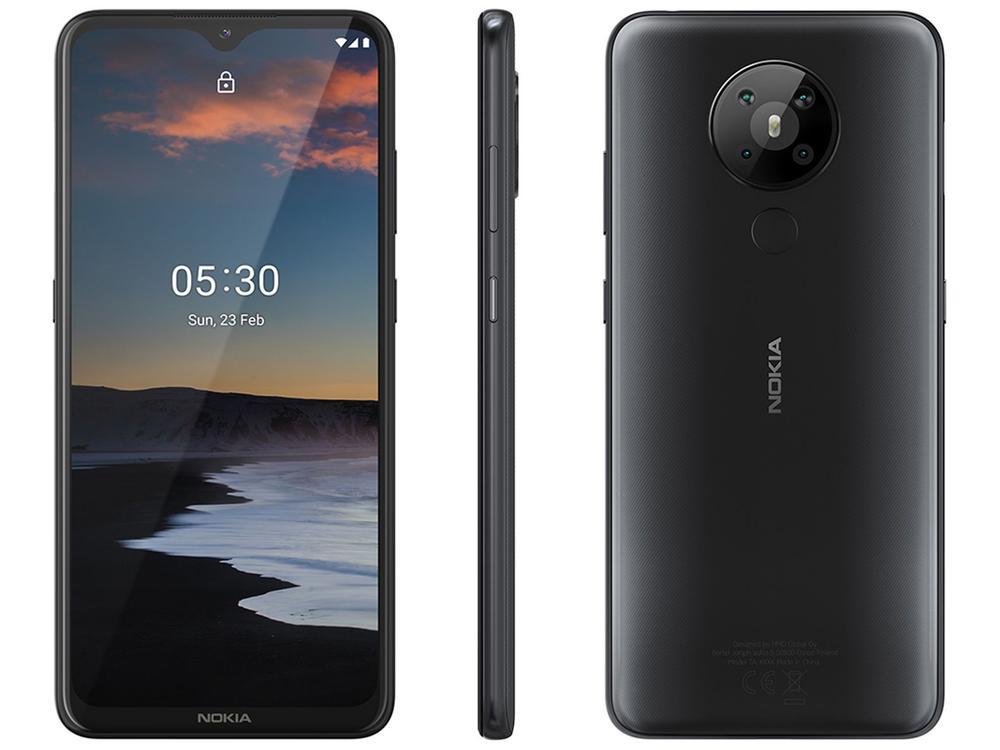 Smartphone Nokia 5.3 128GB Preto 4G Octa-Core 4GB RAM 6,55” Câm. Quádrupla + Selfie 8MP - 1