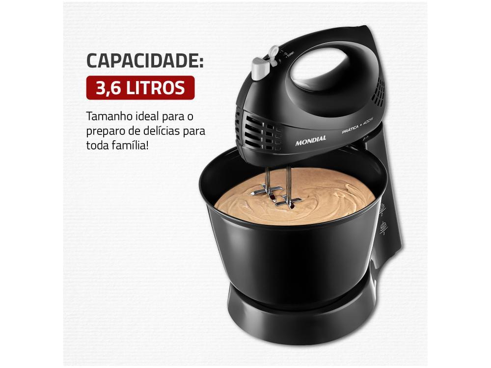 Batedeira Mondial Preta 400W Prática B-44-B - 12
