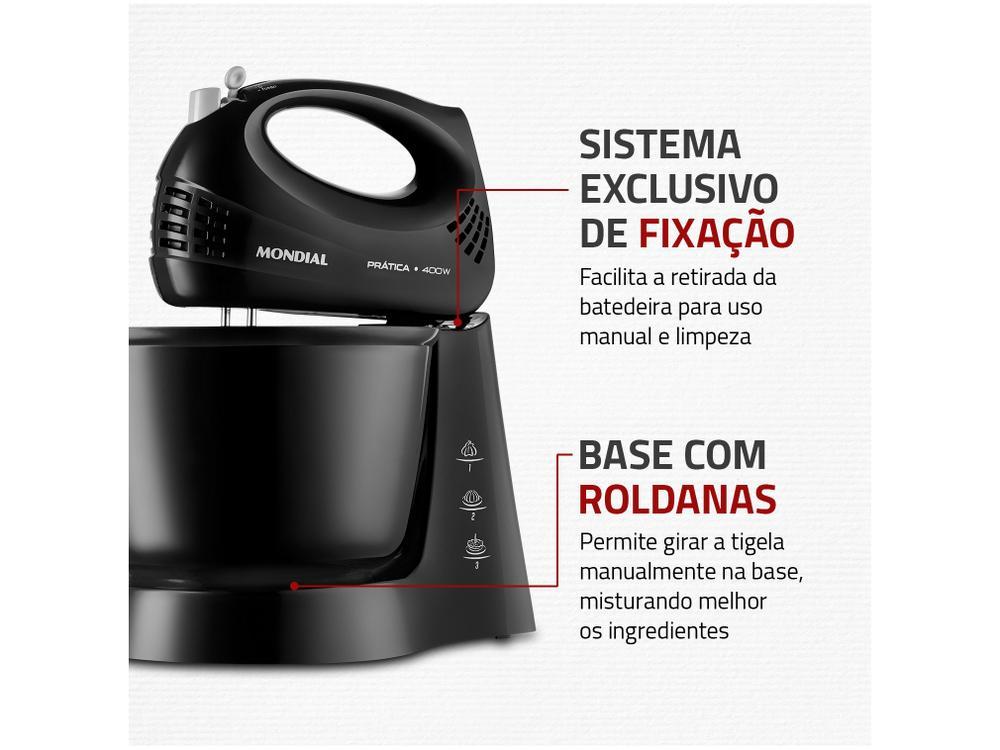 Batedeira Mondial Preta 400W Prática B-44-B - 14