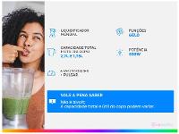 Liquidificador Mondial Turbo L-900 FB com Filtro 5 Velocidades 900W Preto - 11