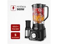 Liquidificador Mondial Turbo L-900 FB com Filtro 5 Velocidades 900W Preto - 12