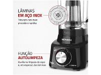 Liquidificador Mondial Turbo L-900 FB com Filtro 5 Velocidades 900W Preto - 16
