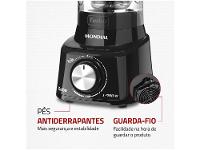 Liquidificador Mondial Turbo L-900 FB com Filtro 5 Velocidades 900W Preto - 17