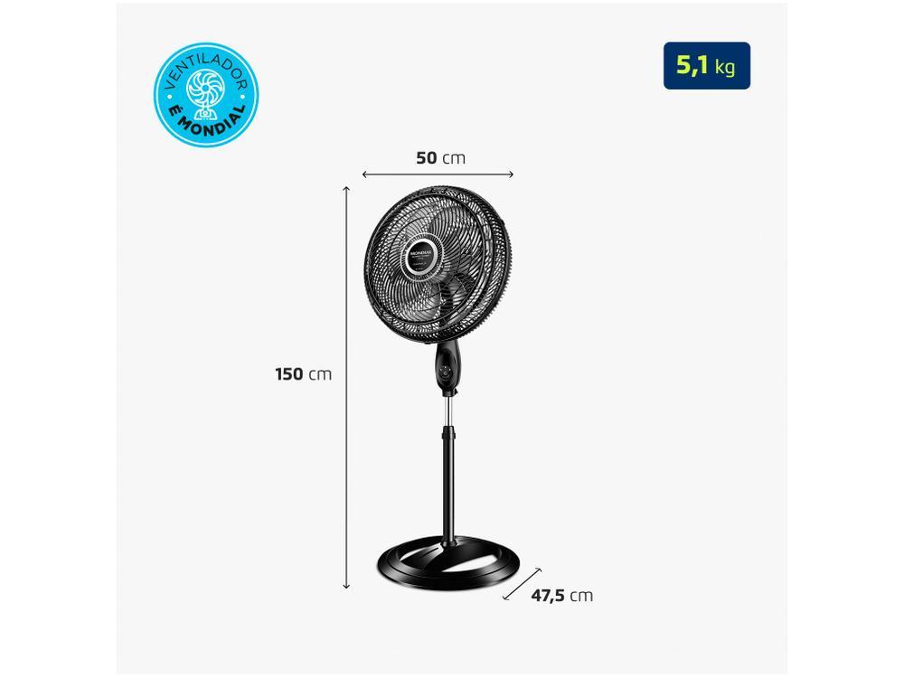 Ventilador de Coluna Mondial VTX-40C-8P-CR 40cm - 9