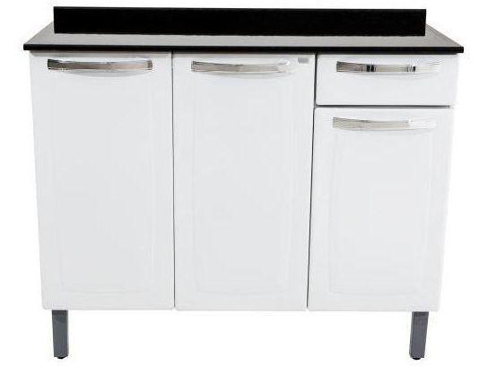 Balcão de Cozinha com Tampo Itatiaia Aço - 15