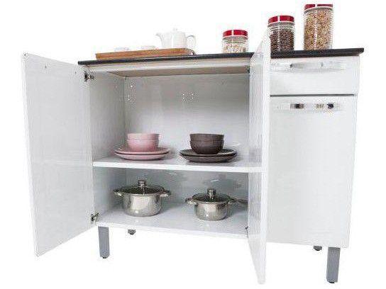 Balcão de Cozinha com Tampo Itatiaia Aço - 17