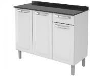 Balcão de Cozinha com Tampo Itatiaia Aço - 10