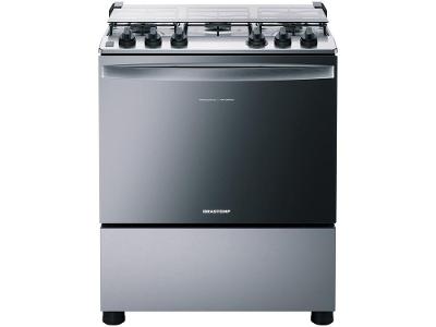 Fogão Brastemp 5 Bocas Inox com Botôes Removíveis