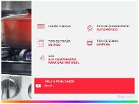 Fogão Brastemp 5 Bocas Inox com Botôes Removíveis - 2