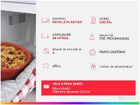 Micro-ondas Brastemp 38L Espelhado com Grill Ative! BMJ38 ARANA - 2