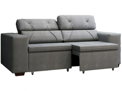 Sofá Retrátil Reclinável 3 Lugares Suede