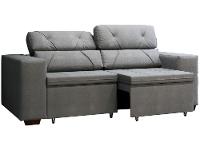 Sofá Retrátil Reclinável 3 Lugares Suede - 1