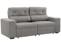 Sofá Retrátil Reclinável 3 Lugares Suede - 9