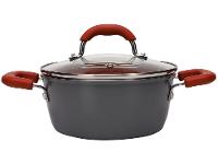 Jogo de Panelas Brinox Revestimento Cerâmico de Alumínio Vermelho e Cinza 8 Peças Ceramic Life Select - 7