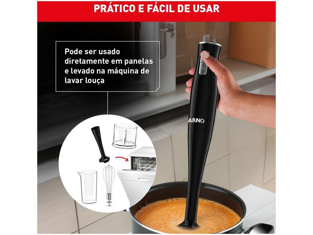 Mixer Arno 3 em 1 Preto 400W Turbomix MX31 - 2 Velocidades - 5