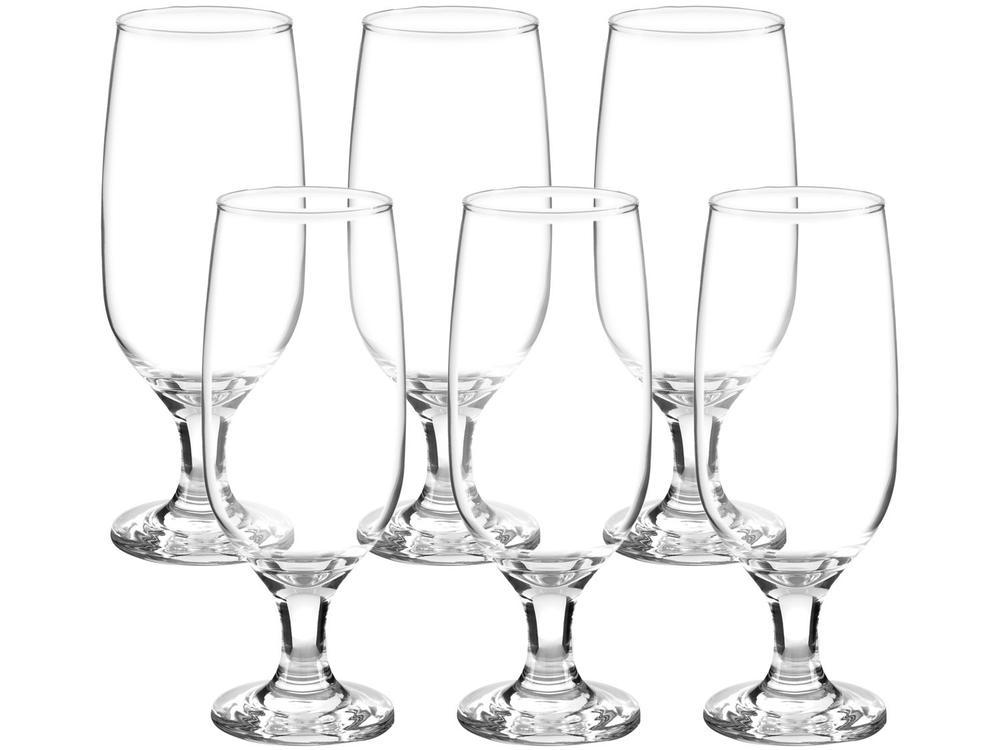 Jogo de Taças de Vidro para Cerveja 6 Peças 300ml Nadir Floripa - 1