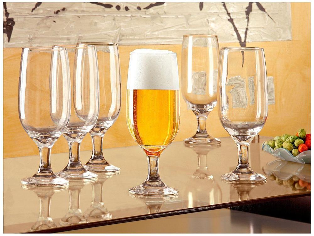 Jogo de Taças de Vidro para Cerveja 6 Peças 300ml Nadir Floripa - 3