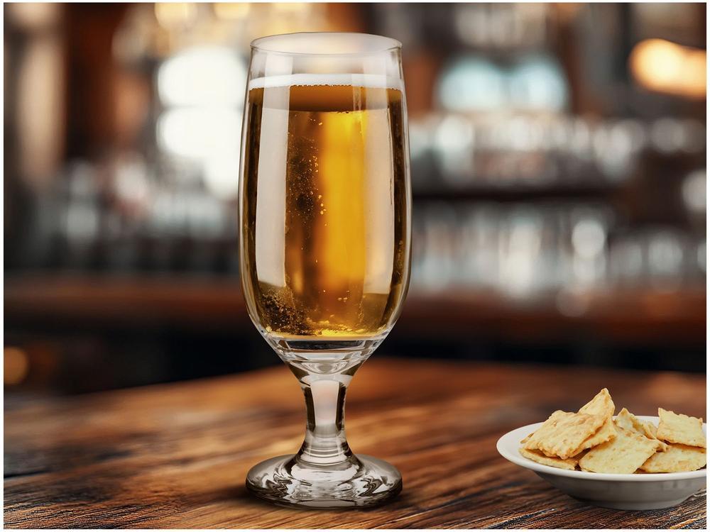 Jogo de Taças de Vidro para Cerveja 6 Peças 300ml Nadir Floripa - 4