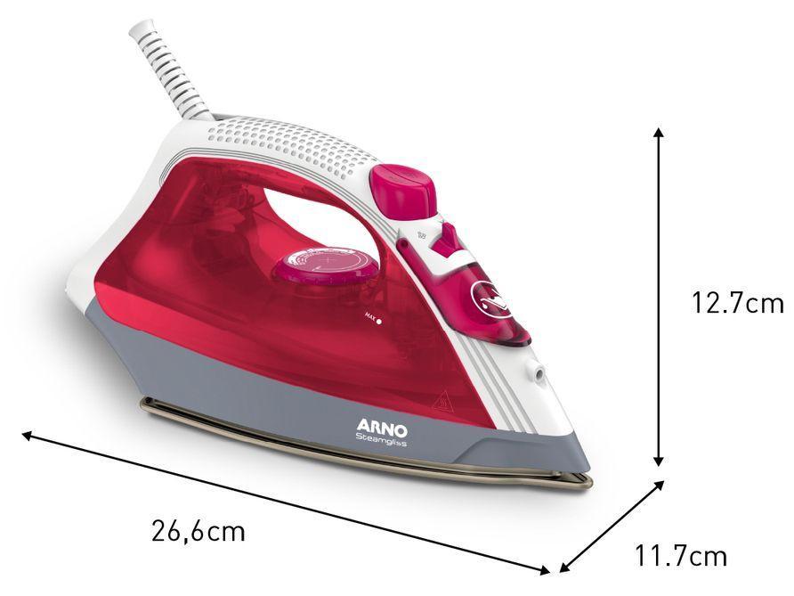 Ferro a Vapor Arno Steamgliss com Base Cerâmica FSGC - 17