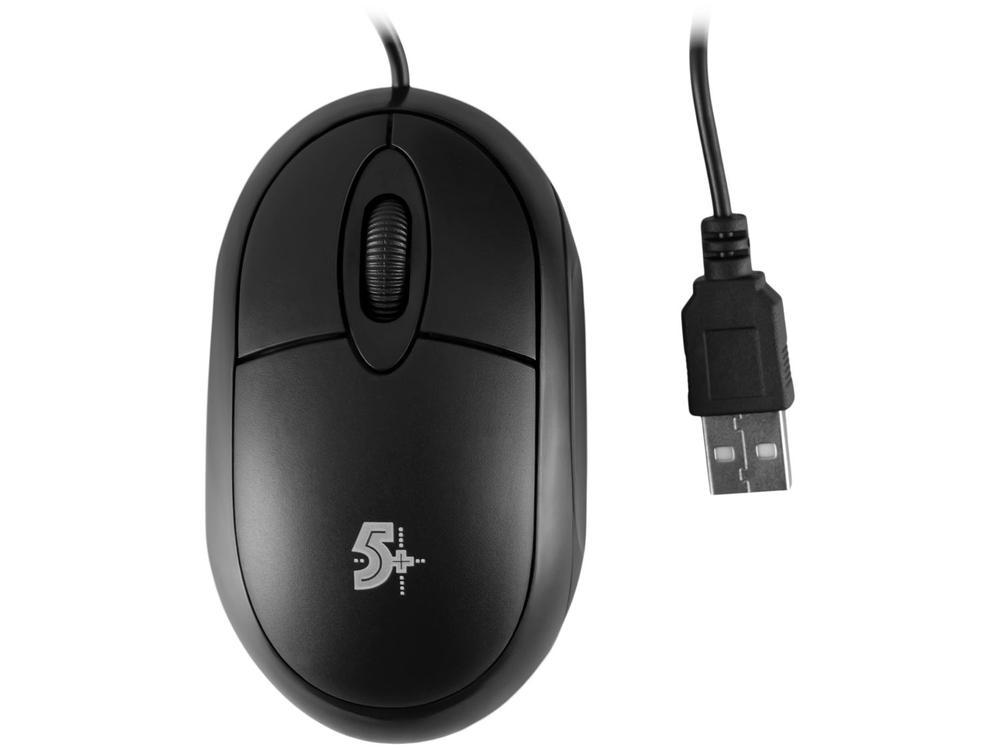 Mouse 5+ Óptico 1000DPI 3 Botões - 1