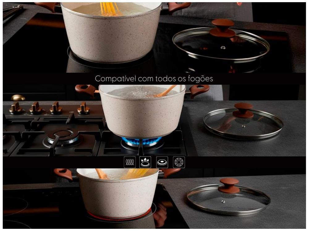 Jogo de Panelas Brinox Revestimento Cerâmico de Alumínio - 9