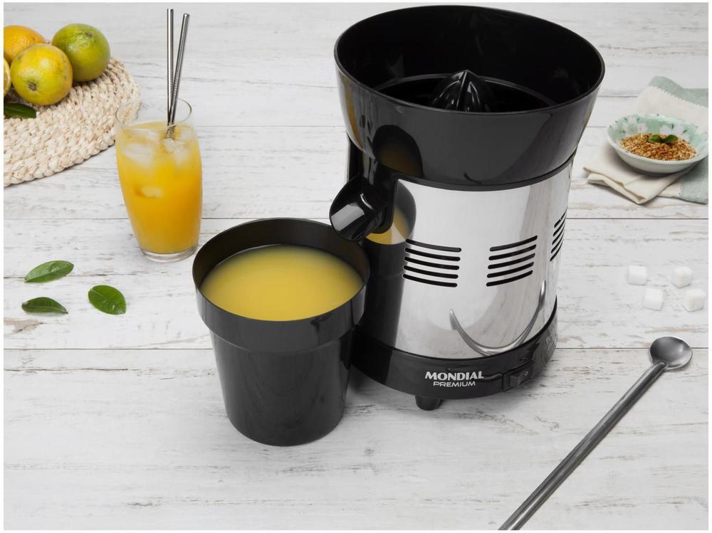 Espremedor de Frutas Mondial Turbo Premium E-10 Elétrico Inox 250W Capacidade 1L - 17