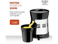 Espremedor de Frutas Mondial Turbo Premium E-10 Elétrico Inox 250W Capacidade 1L - 3