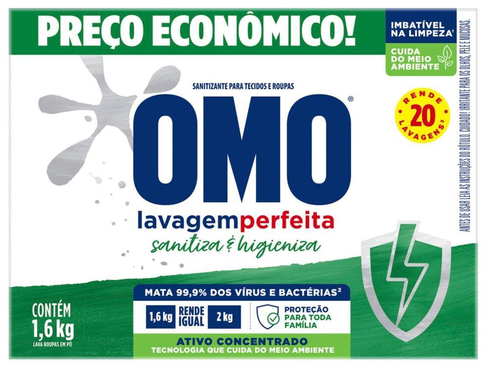 Sabão em Pó Omo Lavagem Perfeita Sanitiza e Higieniza Concentrado 1,6kg - 7