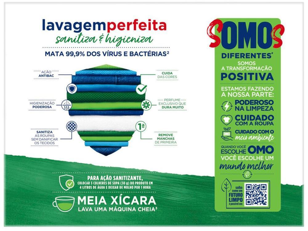 Sabão em Pó Omo Lavagem Perfeita Sanitiza e Higieniza Concentrado 1,6kg - 3