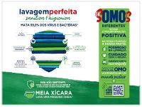 Sabão em Pó Omo Lavagem Perfeita Sanitiza e Higieniza Concentrado 1,6kg - 3