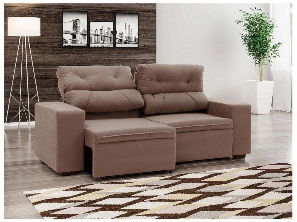 Sofá Retrátil Reclinável 3 Lugares Suede - 5
