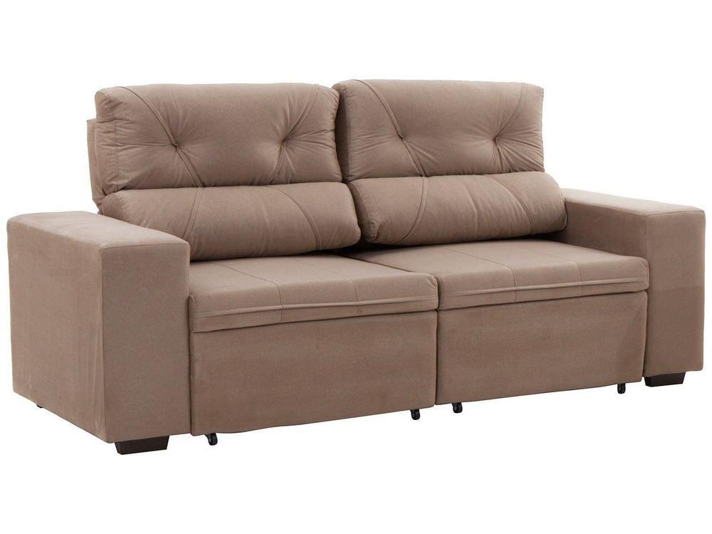 Sofá Retrátil Reclinável 3 Lugares Suede - 7