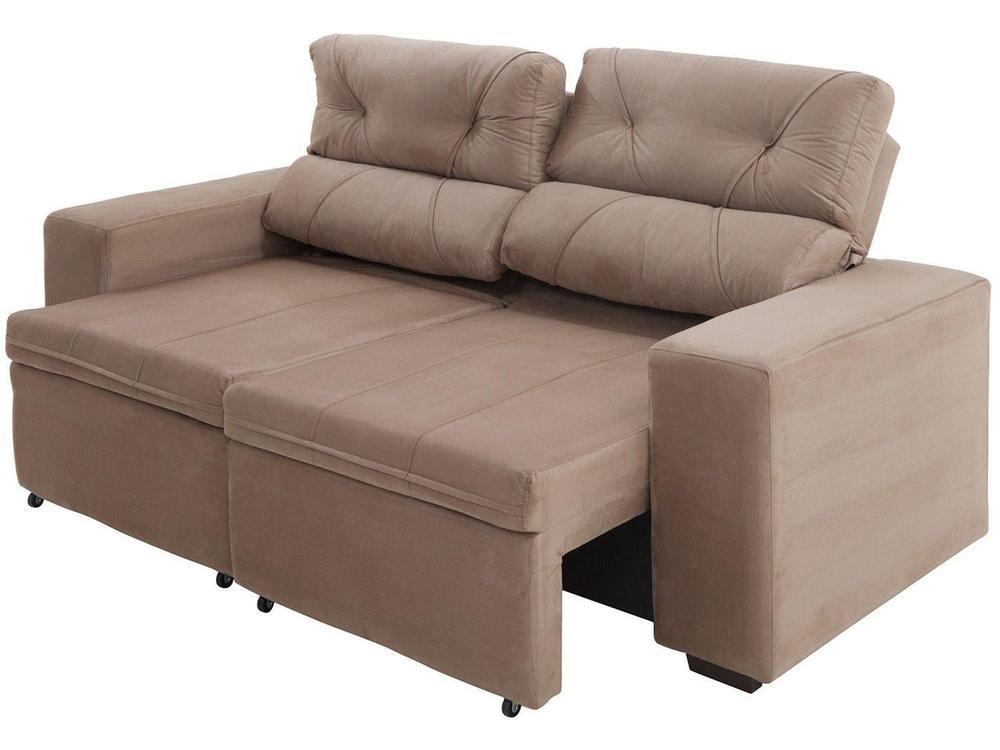 Sofá Retrátil Reclinável 3 Lugares Suede - 8