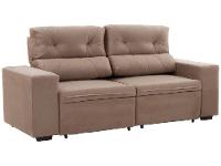Sofá Retrátil Reclinável 3 Lugares Suede - 7