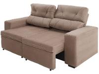 Sofá Retrátil Reclinável 3 Lugares Suede - 8