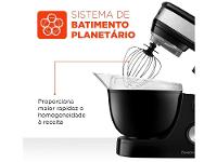 Batedeira Planetária Mondial Preto e Inox 700W - 5