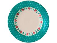 Aparelho de Jantar e Chá 20 Peças Biona de Cerâmica Redondo Branco e Azul Claro Donna - 6