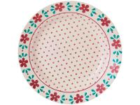 Aparelho de Jantar e Chá 20 Peças Biona de Cerâmica Redondo Branco e Azul Claro Donna - 7