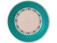 Aparelho de Jantar e Chá 20 Peças Biona de Cerâmica Redondo Branco e Azul Claro Donna - 9