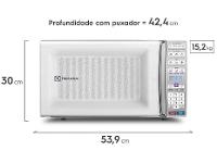 Micro-ondas Electrolux 34L MEO44 Branco - 17